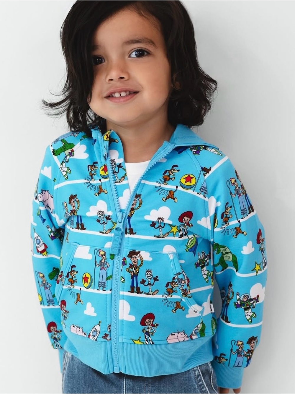 Little Sleepies Disney Pixar Toy Story Pals Blue Zip Hoodie 2T - Picture 2 of 6